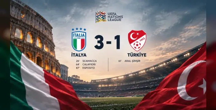 A Millî Takım, İtalya'ya karşı deplasmanda kaybetti