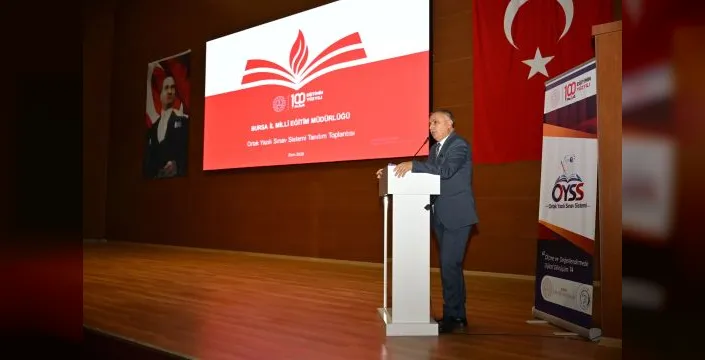 Bursa'da ortak yazılı sınavlar için bilgilendirme yapıldı