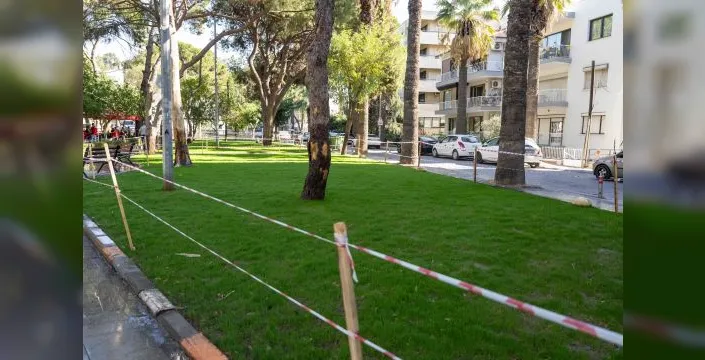 Büyükpark'ta otomatik sulama sistemi faaliyete geçti