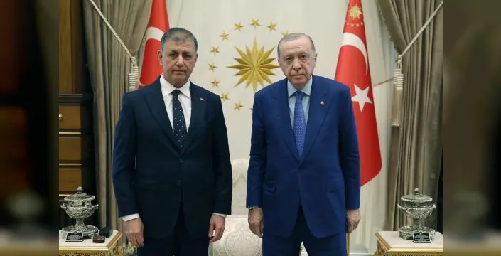 Cemil Tugay Külliye'de Cumhurbaşkanı Erdoğan ile görüştü