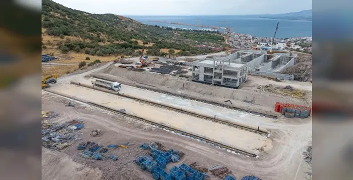Dikili'de yeni atıksu tesisi inşaatı hızlandı