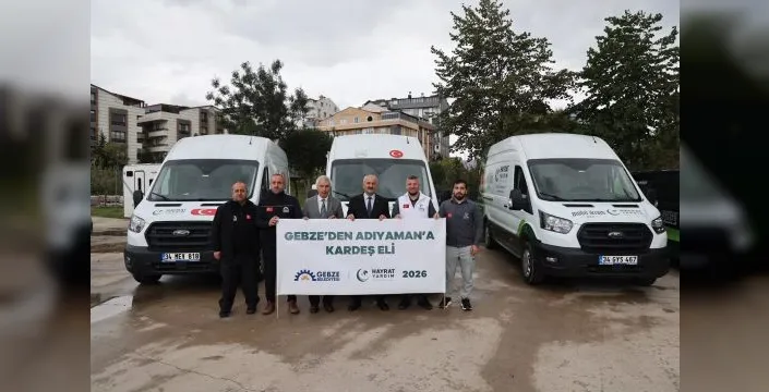Gebze Belediyesi'nden Adıyaman'daki öğrencilere yardım