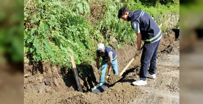 Giresun'da 5 mahalleye 18 km kanalizasyon hattı