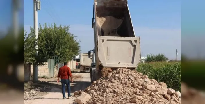 Harran'da grup yolunda yenileme çalışmaları devam ediyor