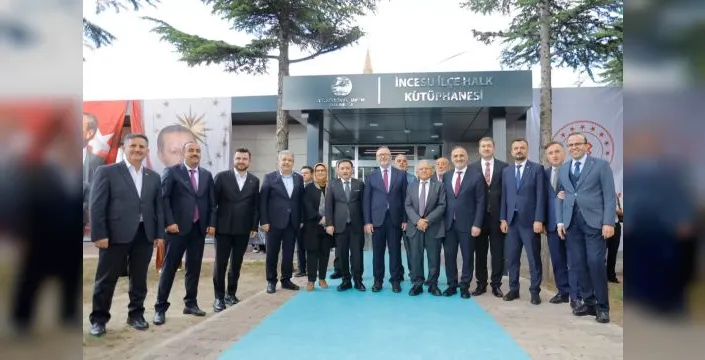İncesu halk kütüphanesi hizmete açıldı