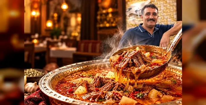 Kayseri'de kışın tercih edilen şifa çorbası: Fettah Usta'nın kelle eti çorbası