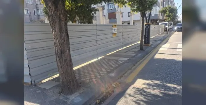 Keşan'da inşaat kaynaklı kaldırım işgali son buldu