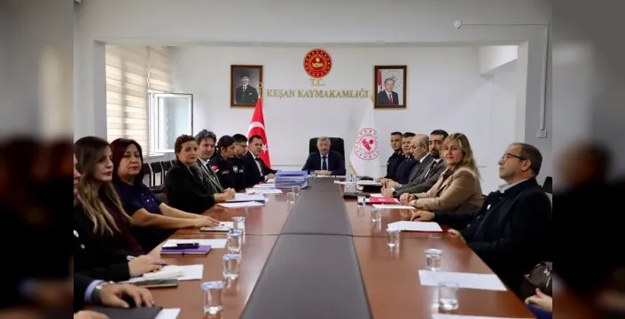 Keşan'da okul çevresindeki önlemler ele alındı