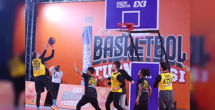 Konya'da 3x3 basketbol turnuvası düzenlendi