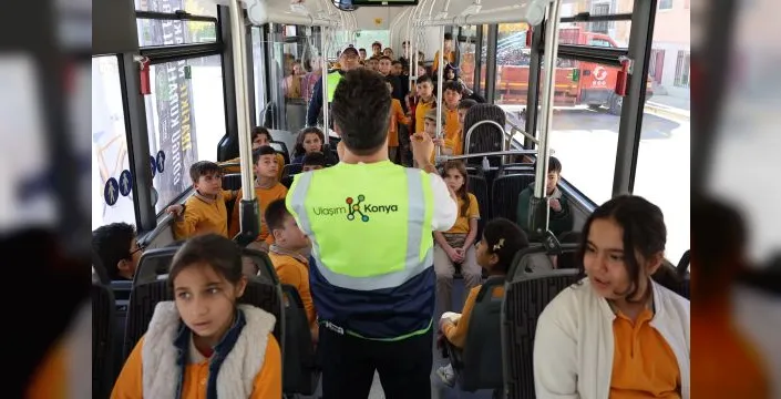 Konya'da öğrenciler için trafik bilinci projesi devam ediyor