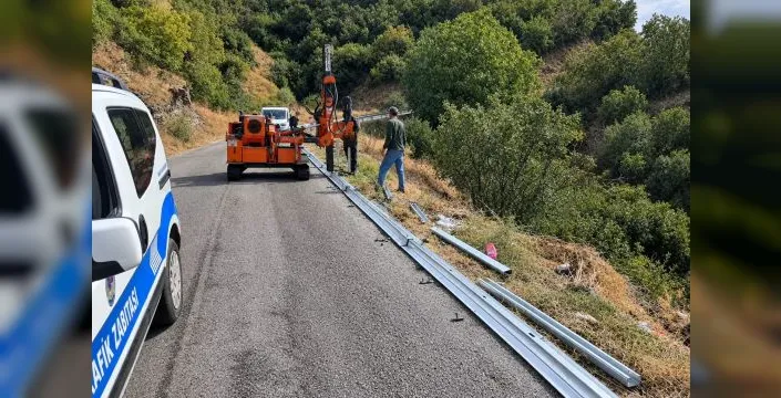 Manisa'da 33 bin metre yol kenarı korkuluğu yapılacak
