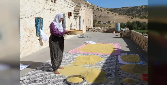 Mardin'de 7 bin yıllık köyde sonbahar hazırlığı