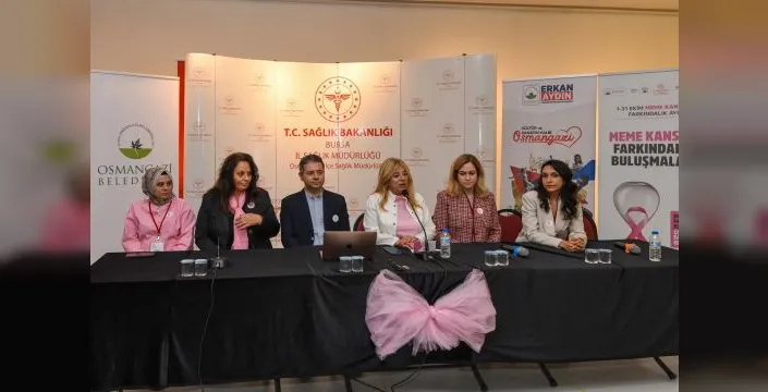 Osmangazi'de meme kanseri farkındalığı artırıldı