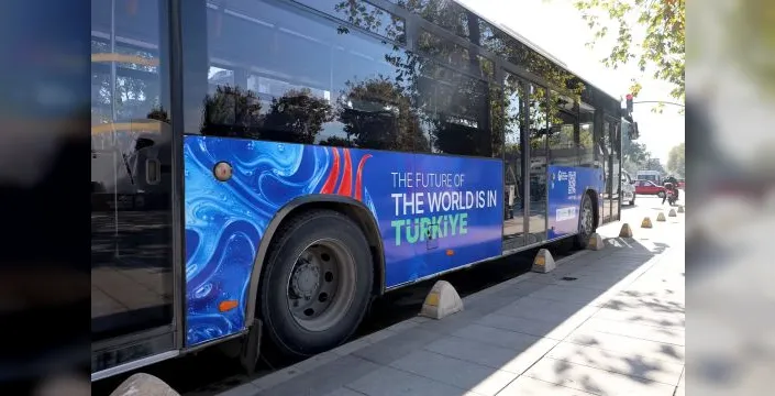 Sakarya otobüslerinde COP31 mesajı