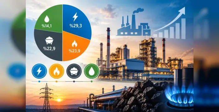 Sanayide tüketilen enerjinin yüzde 29,3'ü elektrik
