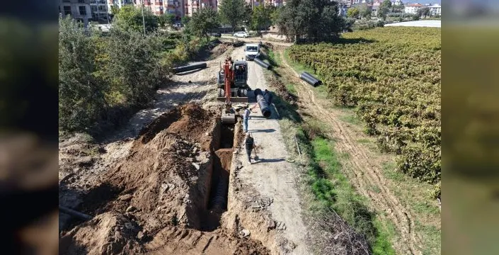 Sarıgöl'de 1.200 metrelik yağmur suyu hattı tamamlandı