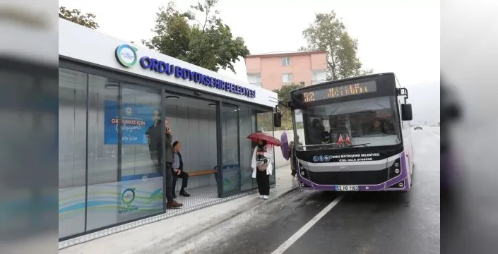 Şehir hastanesine modern duraklar yapıldı
