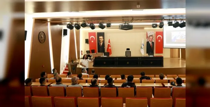 Talas belediyesi personelinden güvenlik eğitimi aldı