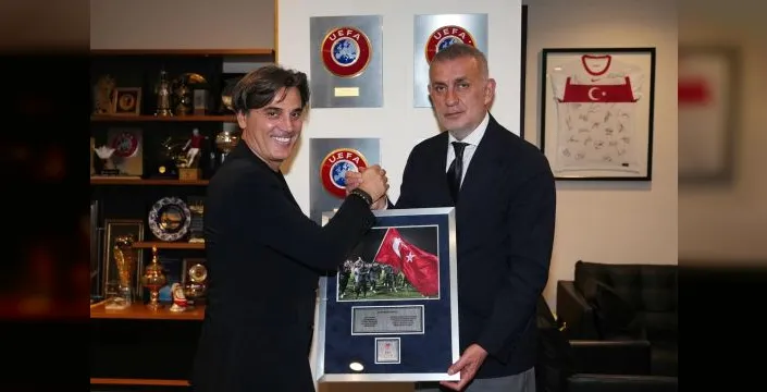 TFF başkanı Montella ile vedalaştı