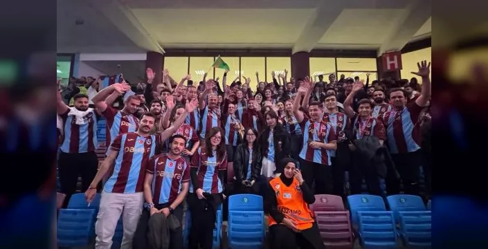 Türk Dünyası gençleri Trabzonspor maçında bir araya geldi