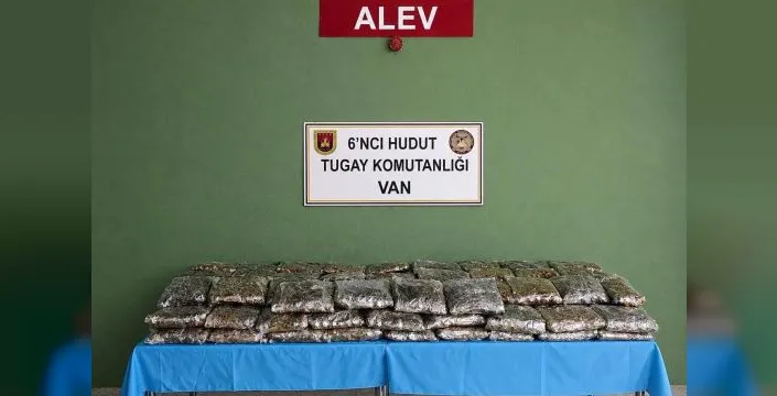 Van sınırında 59 kilo uyuşturucu yakalandı