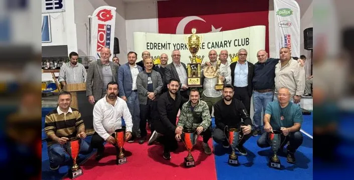 Yorkshire kanarya yarışması Edremit'te başarıyla gerçekleştirildi